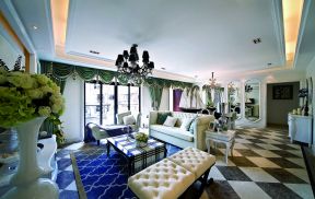 欧式风格客厅吊顶装修设计图