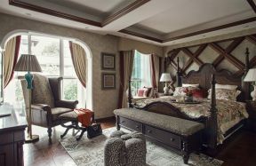 大户型美式风格卧室装修图片