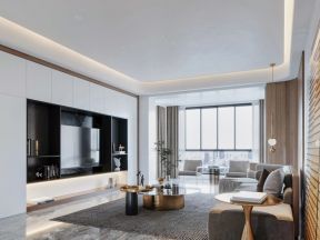 现代简约客厅装修效果 现代简约客厅装修效果图2023