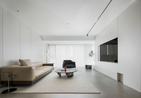 合生愉景湾简约风格125平米装修案例