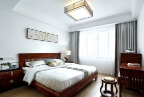 120平米新中式卧室装潢设计效果图