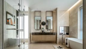 现代欧式别墅室内卫生间装修效果图