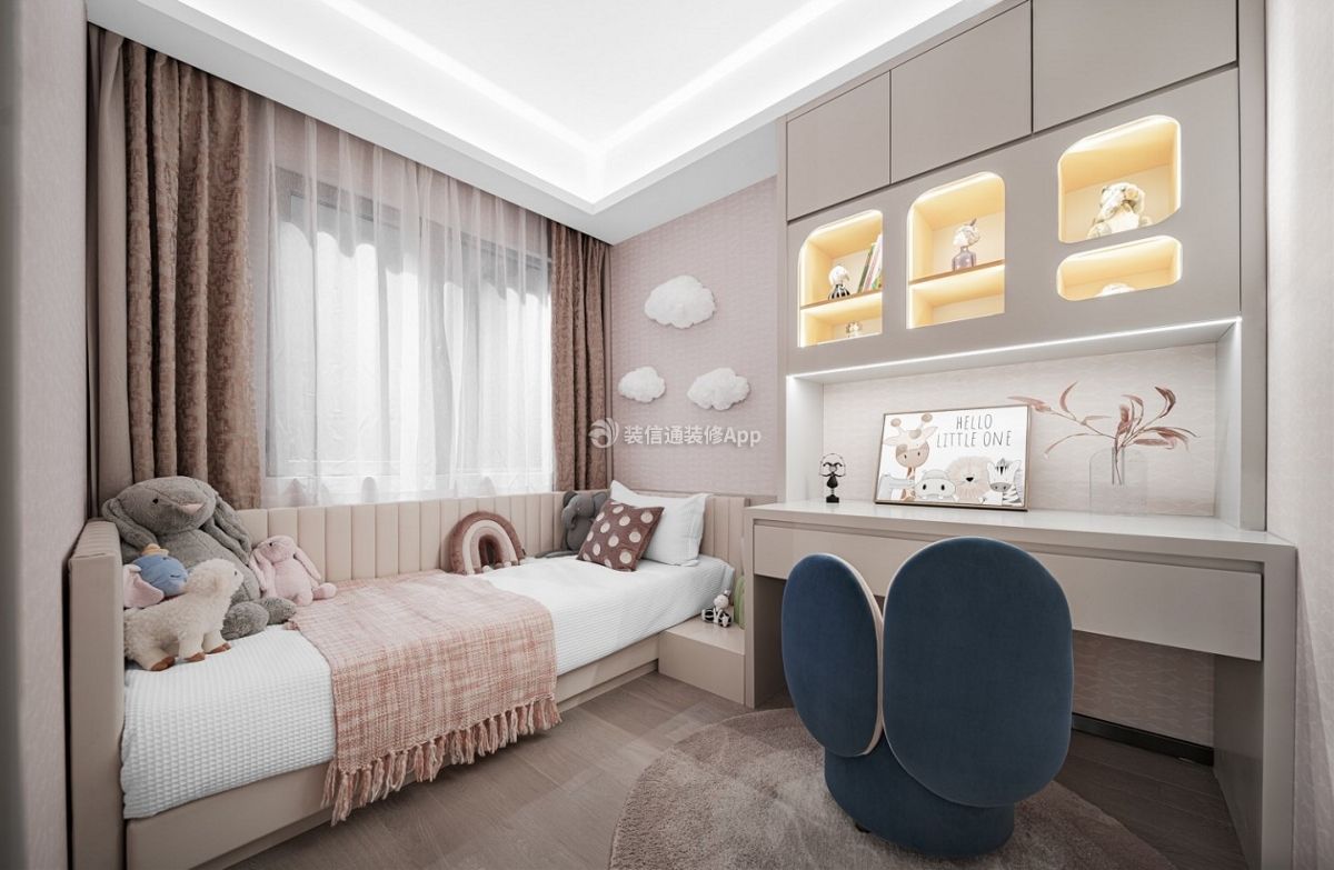 2023儿童房现代温馨装修设计效果图