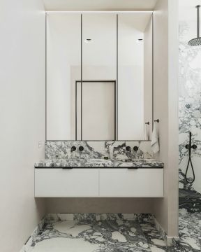 洗手台装潢实景图 洗手台装潢图片