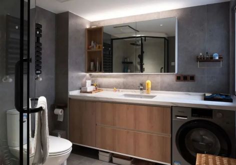 海赋长兴89平米日式风格三室两厅装修案例