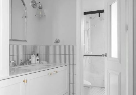 恒大翡翠湾120平米复古风格三室两厅装修案例