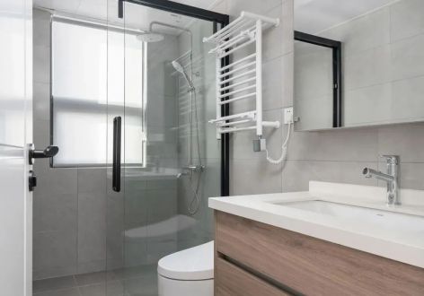 恒大翡翠湾107平米北欧风格三室两厅装修案例