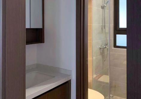 长虹世纪城84平米轻奢风格三室两厅装修案例