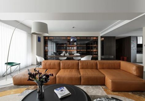 三盛璞悦府150㎡四居室极简轻奢装修案例