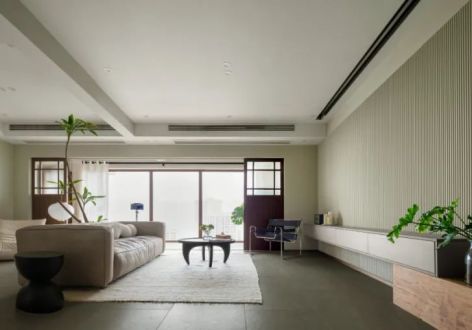 世茂原山首府110平三居室复古风格装修案例