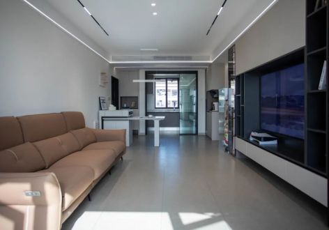 蓝光雍和园106平米现代风格三室两厅装修案例