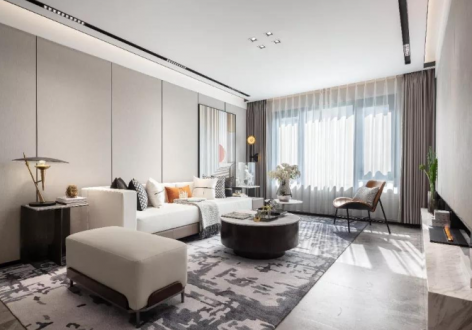 中海城塞尚115平轻奢风格装修案例