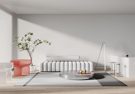 龙湖名景130㎡三居室现代风格装修案例