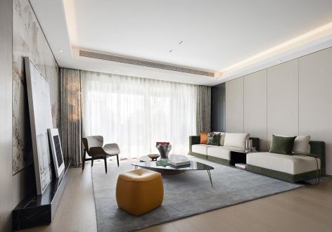 龙湖天奕一期143㎡大平层现代风格装修案例