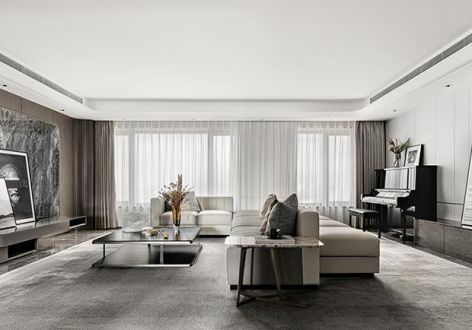 鲁能领秀城八区150㎡四居室现代风格装修案例