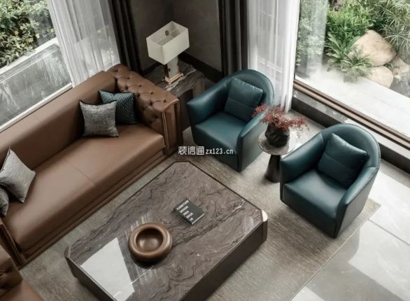 600平独栋别墅装修新古典注意完工实景拍摄