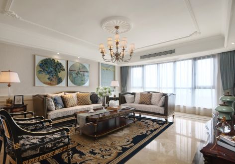 祥瑞家园151平轻奢风格装修案例