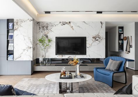 龙湖天宸原著144平轻奢风格装修案例