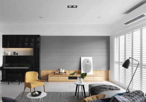 中旭中央城91平现代风格装修案例