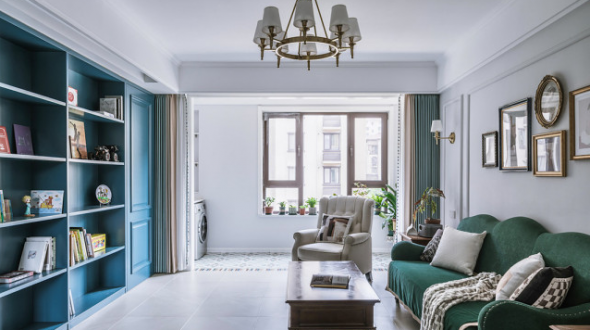 137平现代风格客厅装修实景图