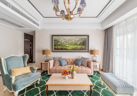 汇景园119平美式风格装修案例