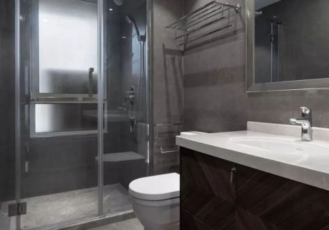 五矿哈施塔特123平米轻奢风格四室两厅装修案例