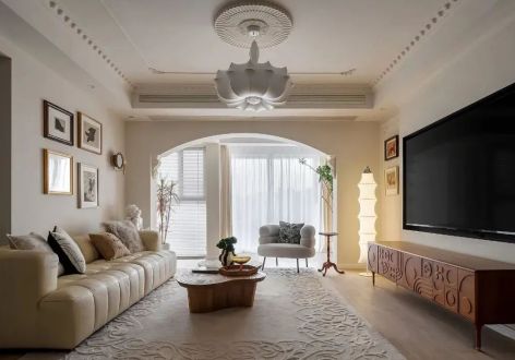 中洲半岛城邦137平米法式风格四室两厅装修案例