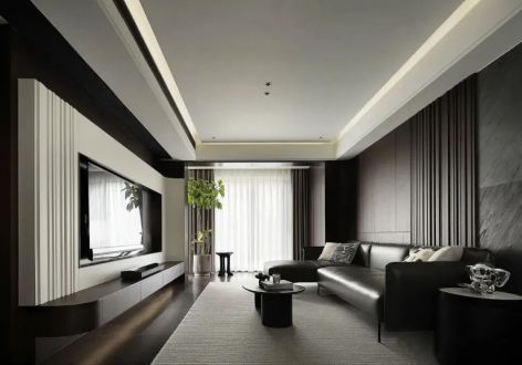 融创西安宸院一期98平现代三居装修案例