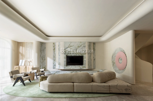 成都别墅装修设计费多少钱一平-奶油风格别墅装修