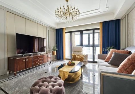 万科首府未来城122平美式风格装修案例