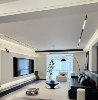 现代风格，简单显空间。100平的可以参考哦