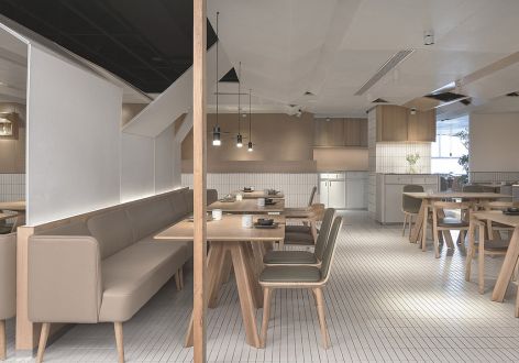 250㎡餐厅现代风格装修案例