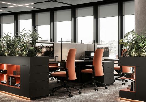 410㎡办公室轻奢风格装修案例